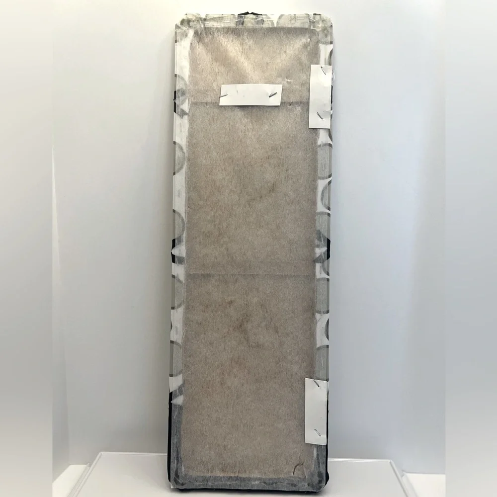 Tan/Black/White Memo/Photo Board. Size is 24” Tall by 8” Wide. New without Tags.